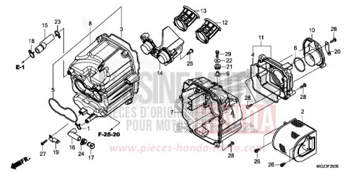 FILTRE A AIR CBR500RAE de 2014